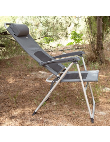 Chaise de jardin pliante avec 6 positions d'inclinaison