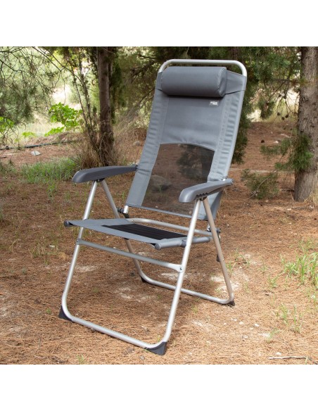 Chaise de jardin pliante avec 6 positions d'inclinaison