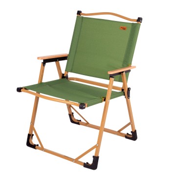 Chaise haute pliante glamping vert acier