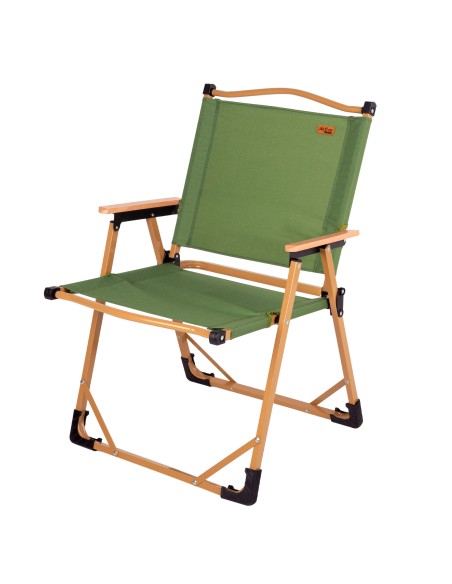 Chaise haute pliante glamping vert acier