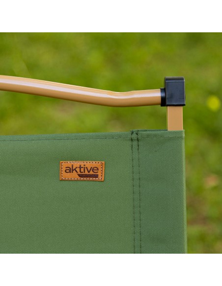 Chaise haute pliante glamping vert acier