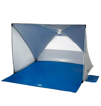 Tente de plage Pop Up et pare-brise 2 personnes UV50 avec...