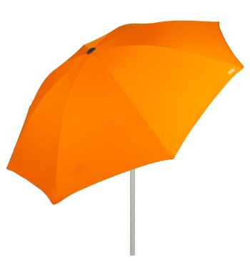 Parasol de plage 8 tiges 220 cm orange avec cintre
