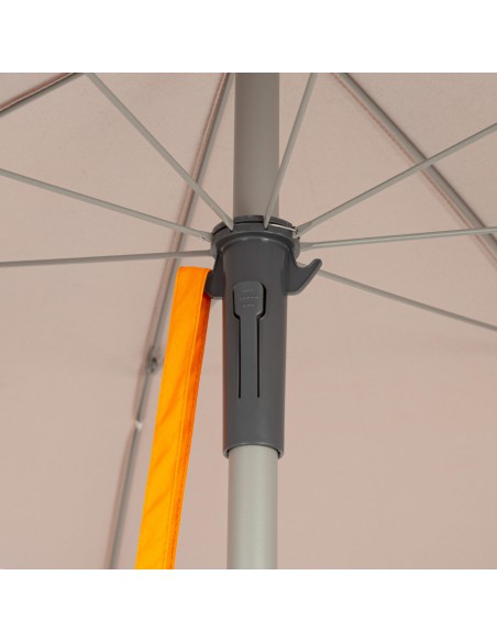 Parasol de plage 8 tiges 220 cm orange avec cintre