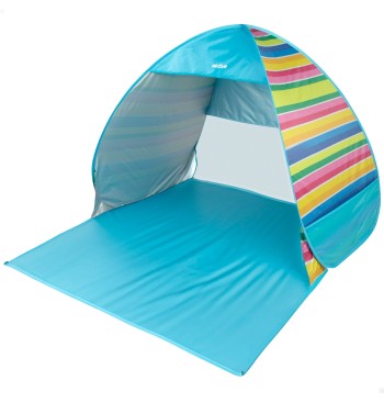 Tente de plage Pop Up multicolore pour 2 personnes UV50...