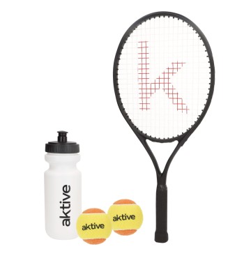 Kit de raquette de tennis avec balles, bouteille et sac...