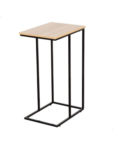 Max Home : table d'appoint pour canapé en bois et acier, 40 x 30 x 66 cm