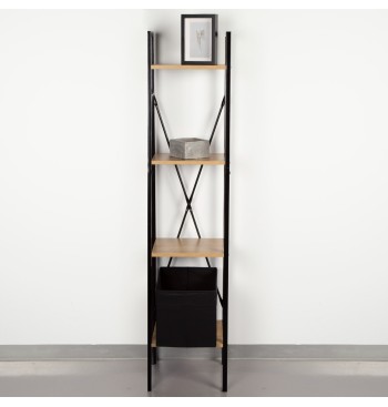 Max Home Étagère en bois et acier en forme d'escalier, 4... 2