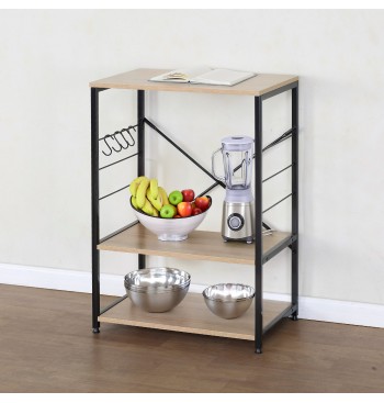 Max Home Meuble d'appoint de cuisine en bois et en acier... 2