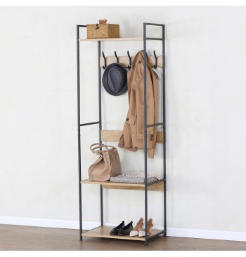 Max Home Porte-manteau et meuble à chaussures en bois et... 2