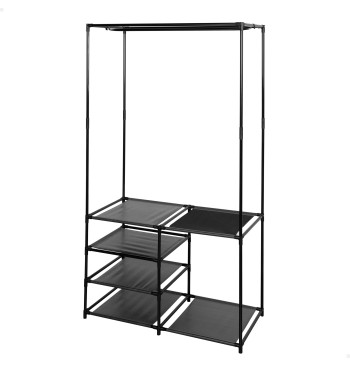 Max Home : armoire ouverte à 4 étagères en tissu, 87 x 45...