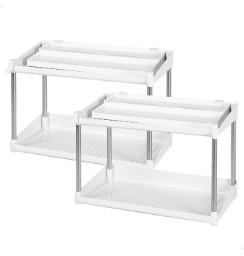 Max Home Pack 2 : étagères à épices à double hauteur avec...