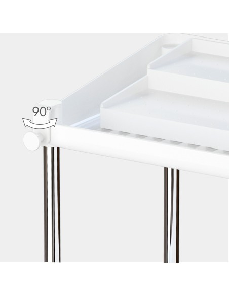 Max Home Pack 2 : étagères à épices à double hauteur avec plateau amovible