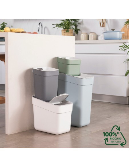 Curver - Bac de tri sélectif Ready To Collect 30 L, gris