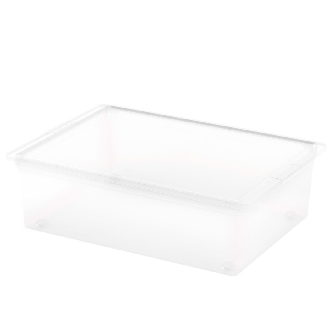 Curver : bac de rangement avec couvercle et roulettes c-box 27