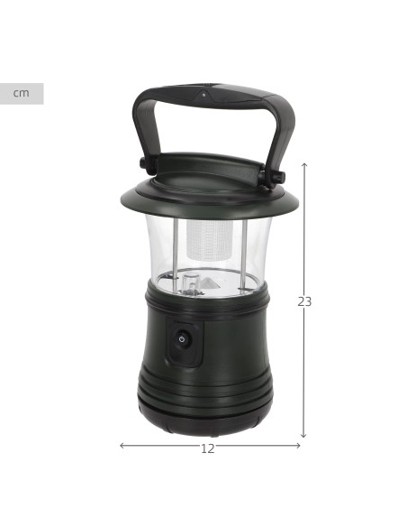 Lampe de camping LED 2 en 1 alimentée par batterie 120 lumens avec crochet