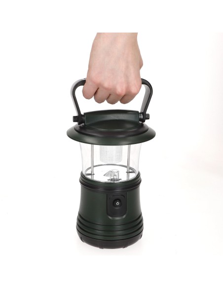 Lampe de camping LED 2 en 1 alimentée par batterie 120 lumens avec crochet