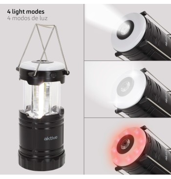 Lampe de camping LED 4 en 1 à piles 270 lumens avec crochet 2