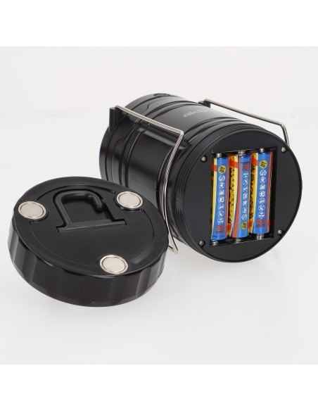 Lampe de camping LED 4 en 1 à piles 270 lumens avec crochet