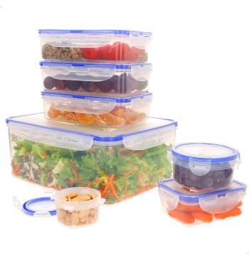 Max Home Pack : 7 récipients hermétiques en plastique de...