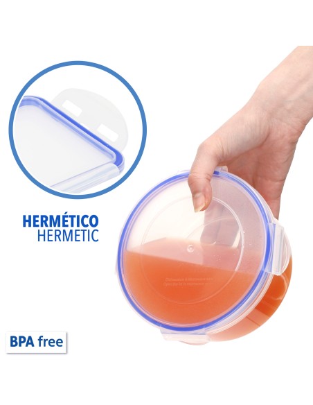 Max Home Pack : 7 récipients hermétiques en plastique de 0,1 à 5 L