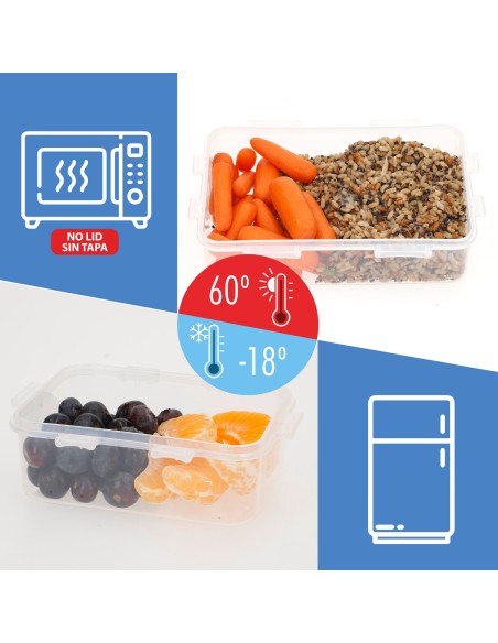 Max Home Pack : 7 récipients hermétiques en plastique de 0,1 à 5 L