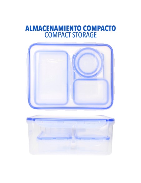 Max Home Pack : 7 récipients hermétiques en plastique de 0,1 à 5 L