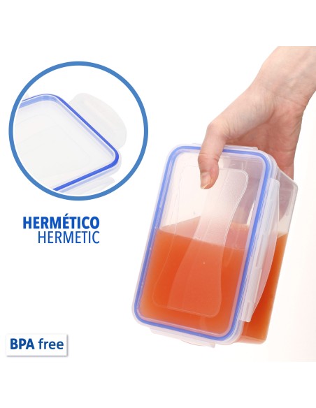 Max Home Pack : 8 récipients hermétiques en plastique de 0,2 à 4,5 L