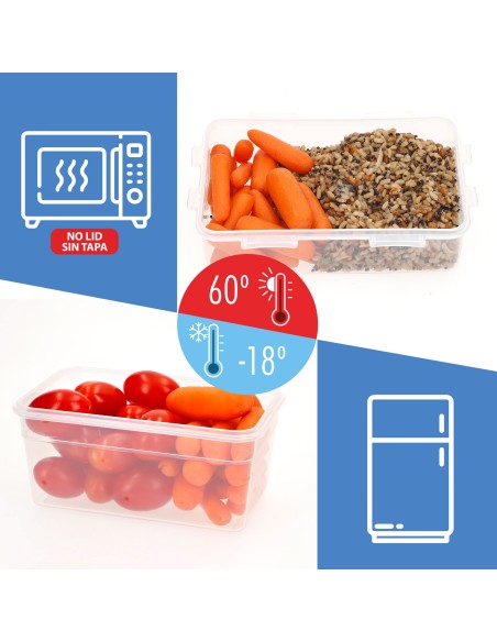 Max Home Pack : 8 récipients hermétiques en plastique de 0,2 à 4,5 L