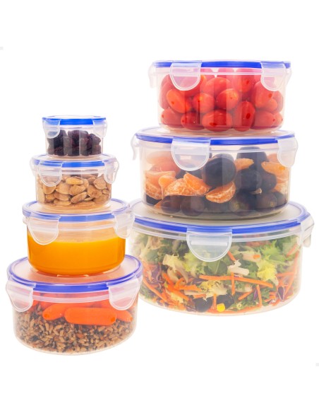 Max Home Pack : 7 récipients hermétiques en plastique de 0,08 à 3,6 L