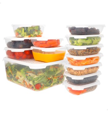 Max Home Pack : 13 récipients en plastique de 0,5 à 6,8 L