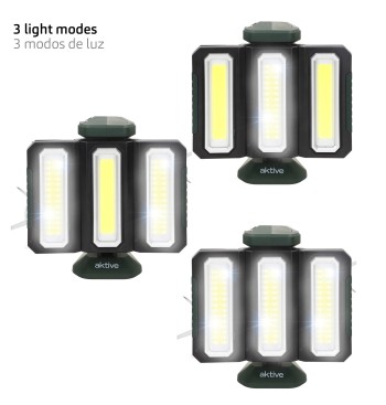 Projecteur extérieur triple LED 3 en 1 USB et powerbank... 2