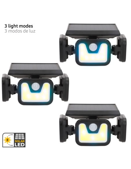 Applique solaire LED avec détecteur de mouvement 350 lumens