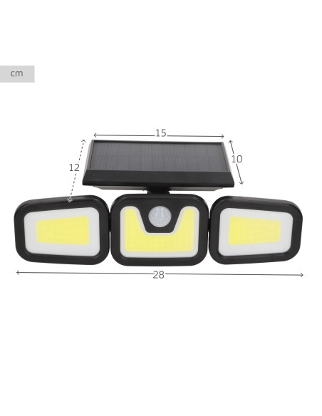 Applique solaire LED avec détecteur de mouvement 350 lumens