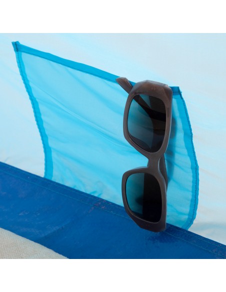 Tente coupe-vent et plage pour 2 personnes avec sol et poche