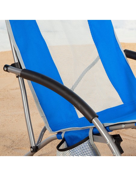 Chaise basse pliante 50x51x67 cm bleu
