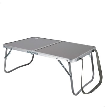 Table de camping pliable anthracite avec poignées