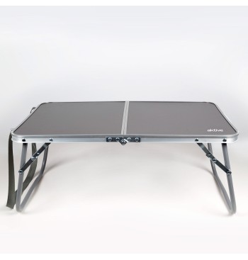 Table de camping pliable anthracite avec poignées 2