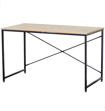 Max Home : bureau en bois et acier 120 x 60 x 71 cm