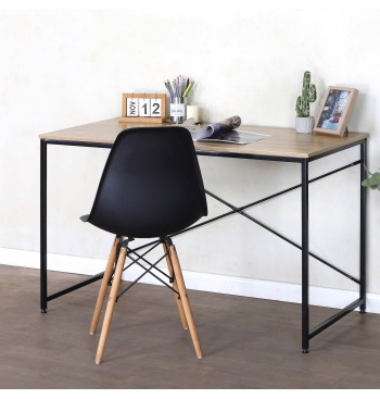 Max Home : bureau en bois et acier 120 x 60 x 71 cm 2
