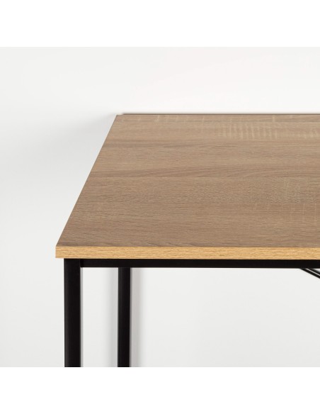 Max Home : bureau en bois et acier 120 x 60 x 71 cm