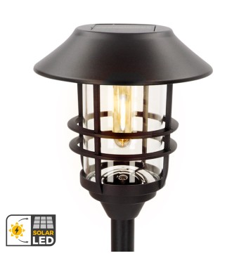 Lot de 2 balises solaires LED lumière chaude 6 lumens IP44 2