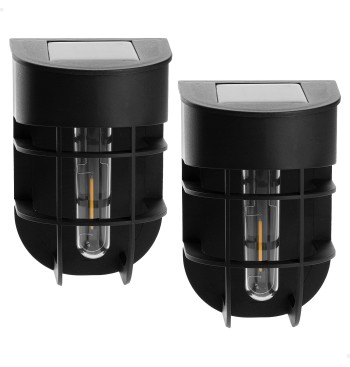 Lot de 2 appliques solaires LED 6 lumens