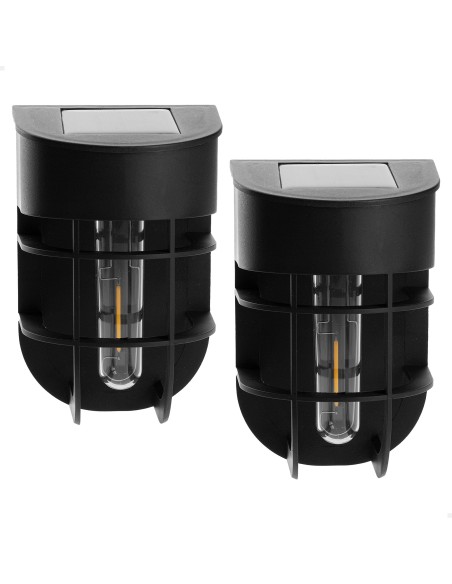 Lot de 2 appliques solaires LED 6 lumens