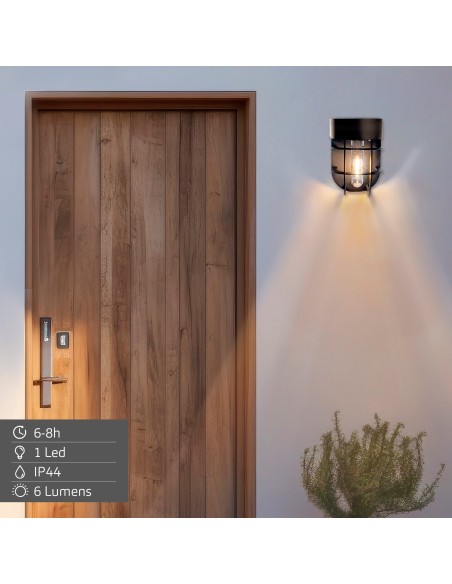 Lot de 2 appliques solaires LED 6 lumens