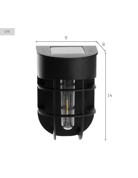 Lot de 2 appliques solaires LED 6 lumens