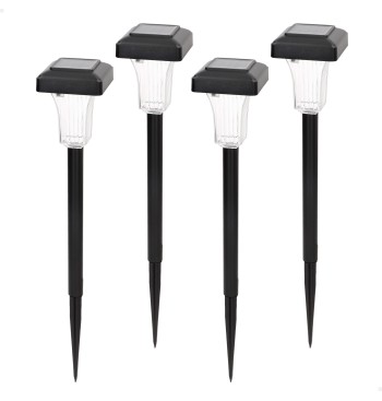 Lot de 4 balises solaires LED 5-10 lumens avec projection...