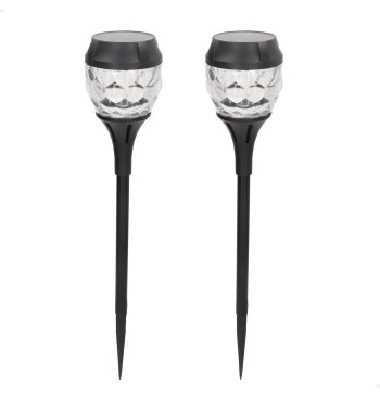 Lot de 2 balises solaires LED 5-10 lumens avec projection...