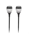 Lot de 2 balises solaires LED 5-10 lumens avec projection décorative