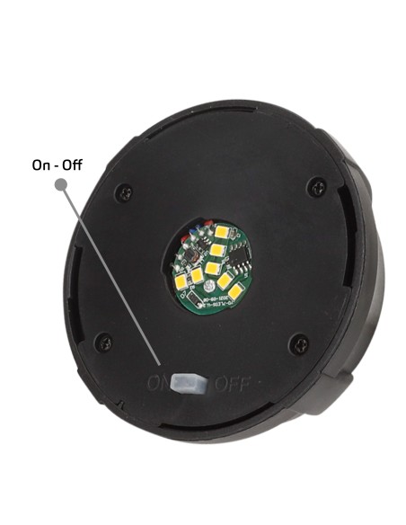 Lot de 2 balises solaires LED 5-10 lumens avec projection décorative